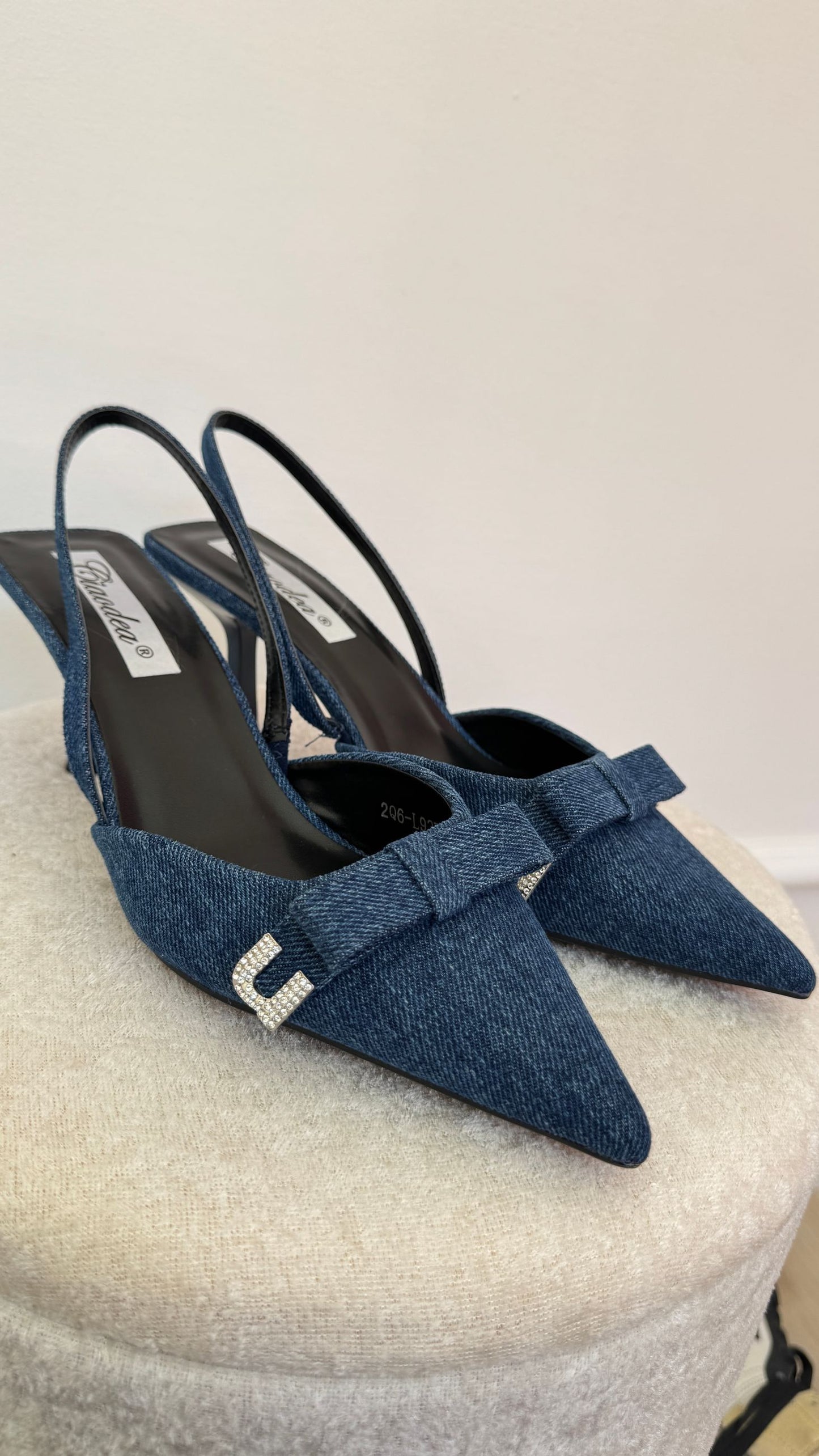 Decolletè in denim