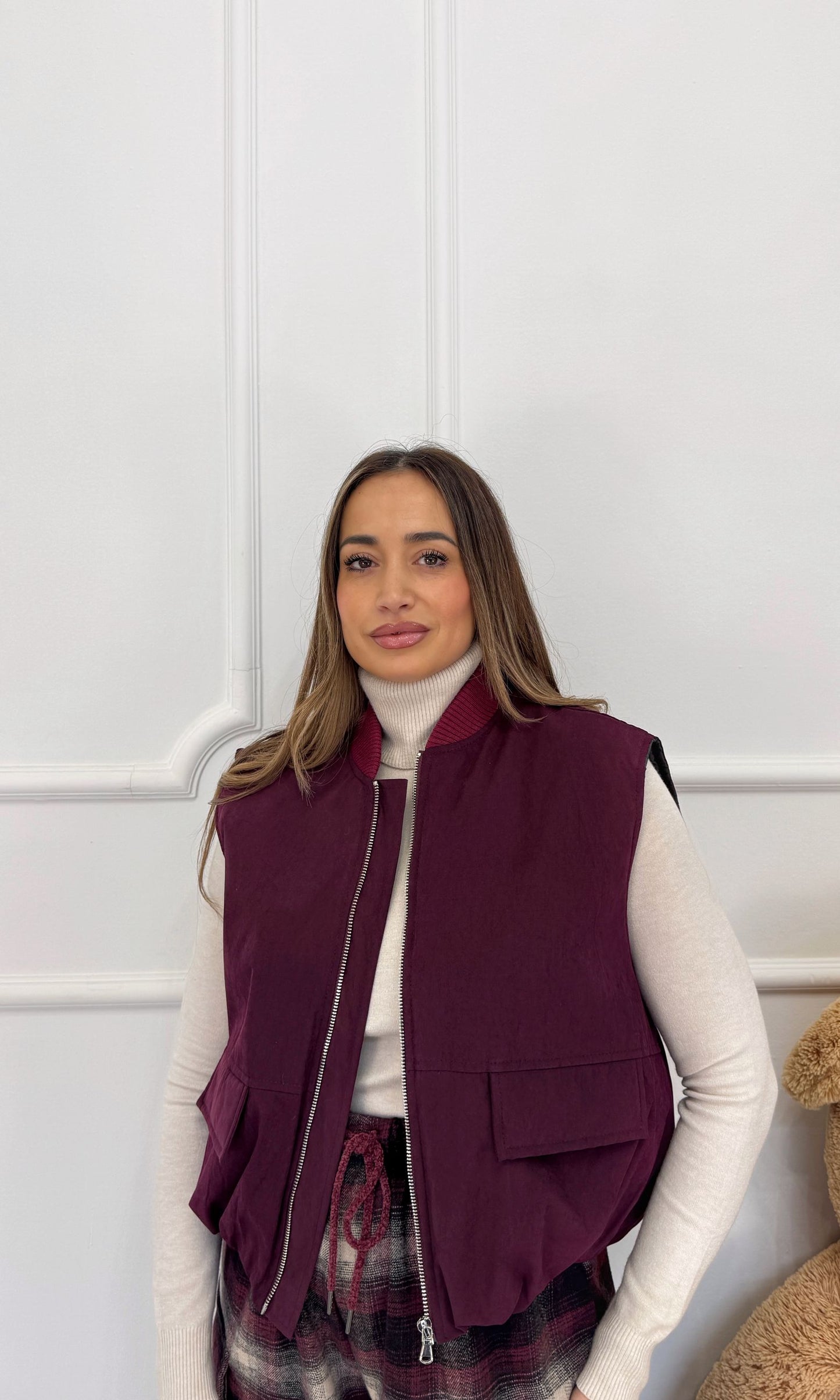 Smanicato bomber Lumina Bordeaux