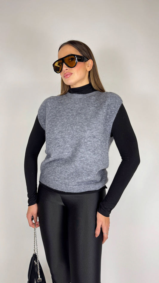 Gilet in maglina basic