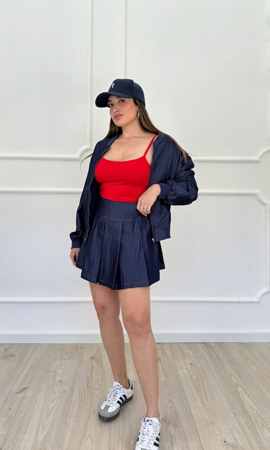 Completo college in denim