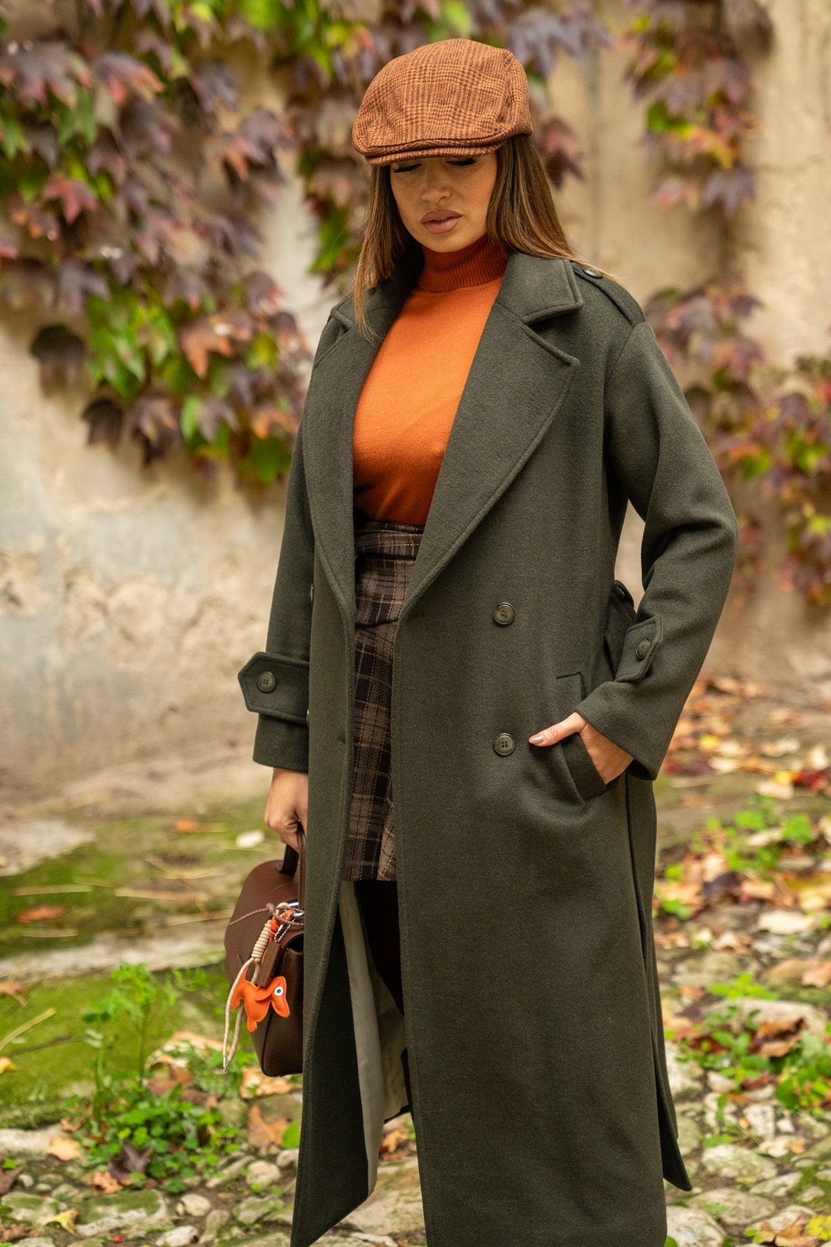 Cappotto Doppiopetto Verde 'By Miriam Russo'