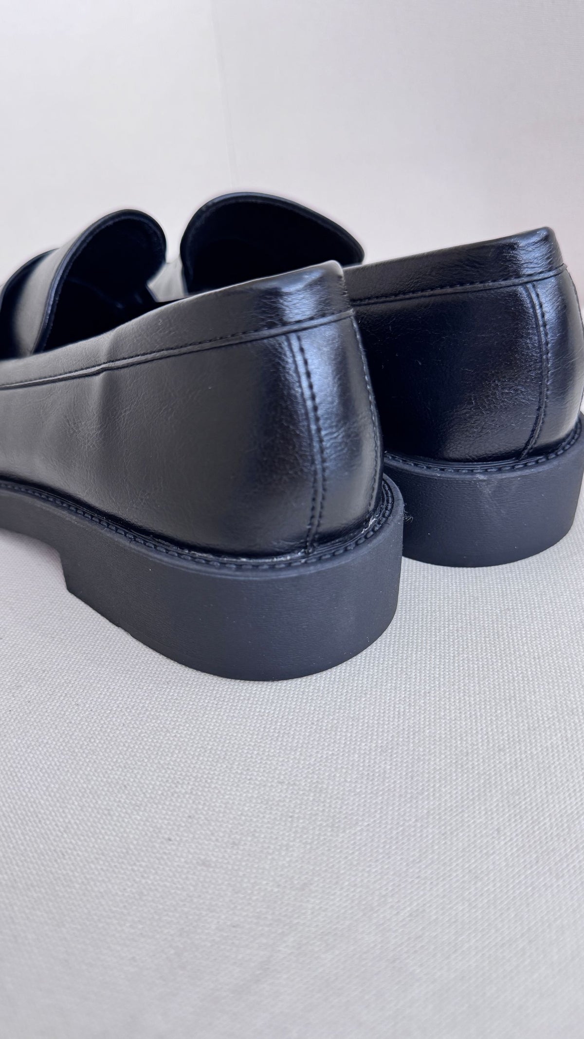 Mocassino ecopelle nero