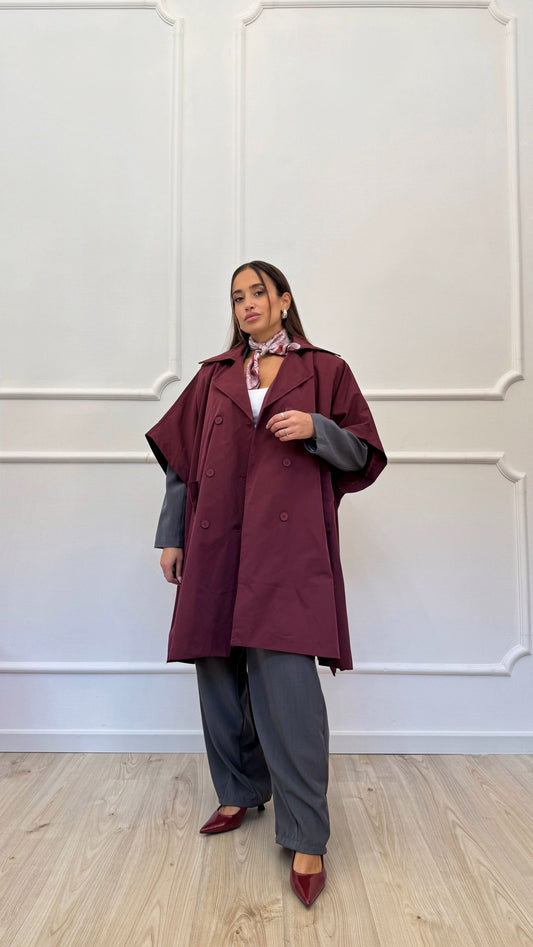 Trench modello cappa