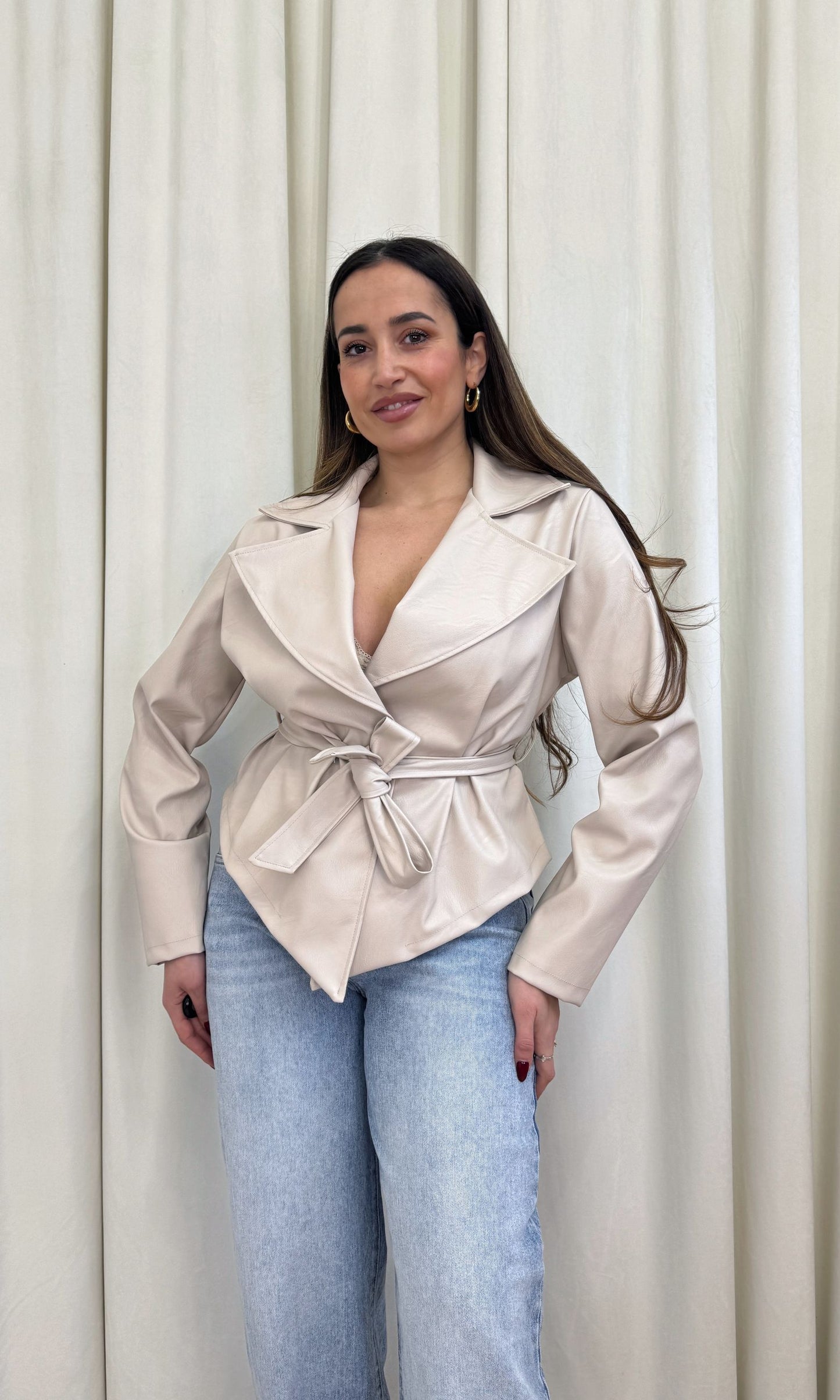 Giacca ecopelle avvitata