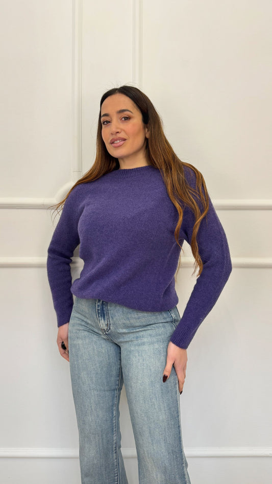 Maglia in lana girocollo