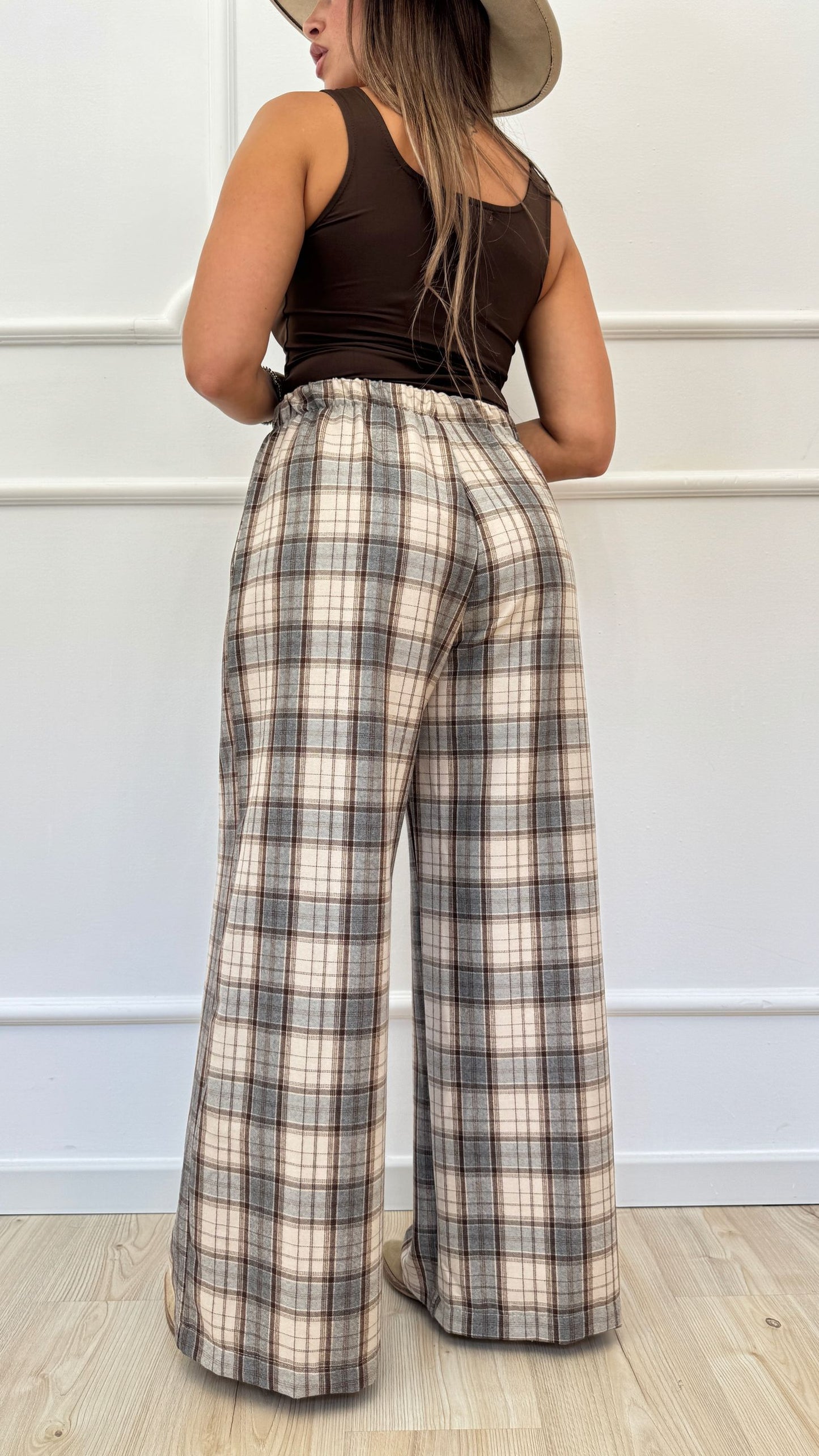 Pantalone a quadri flanella