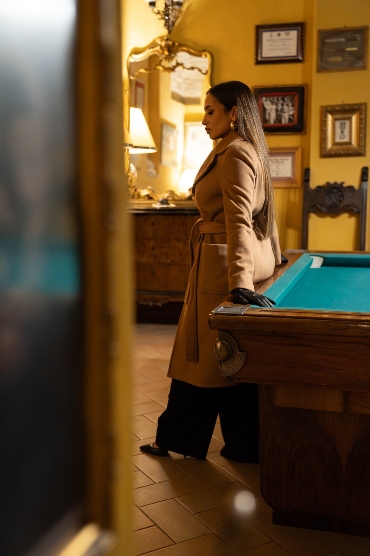 Cappotto monopetto cammello 'By Miriam Russo'